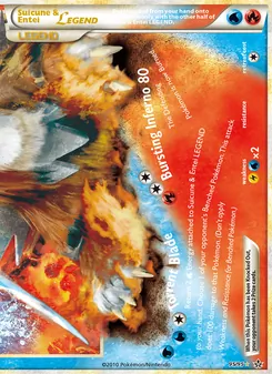 Suicune & Entei LEGEND, Unleashed No. 95 Holo