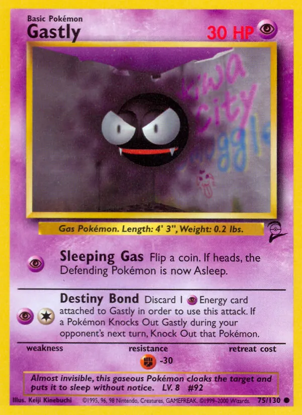 Gastly, Base Set 2 No. 75
