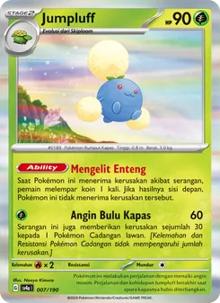 Jumpluff, Harta Berkilau ex Nº 007 Normal