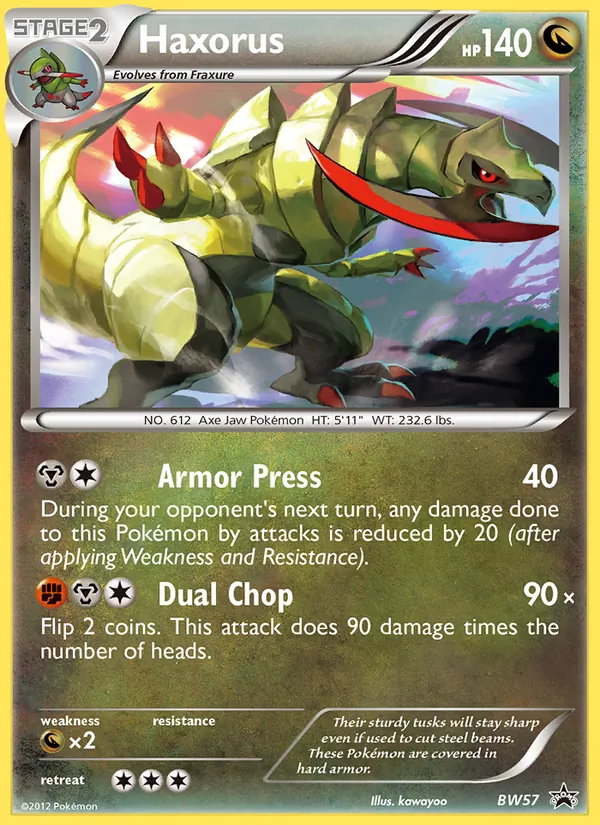 Haxorus, BW Black Star Promos No. BW57