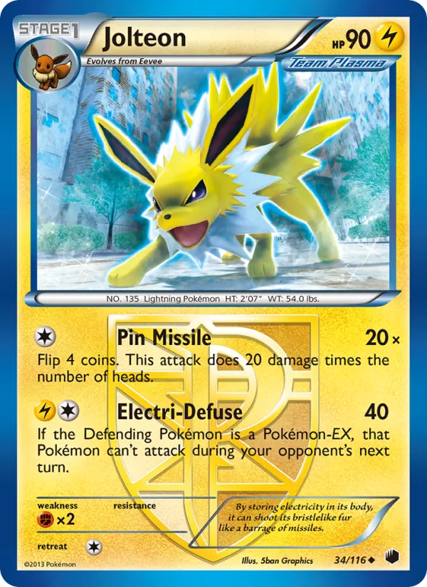 Jolteon, Plasma Freeze No. 34