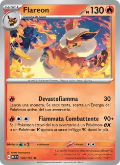 Flareon, 151 No. 136 Holo