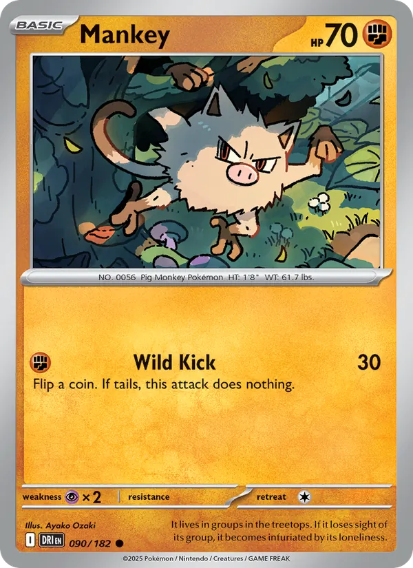 Mankey, Destined Rivals No. 090
