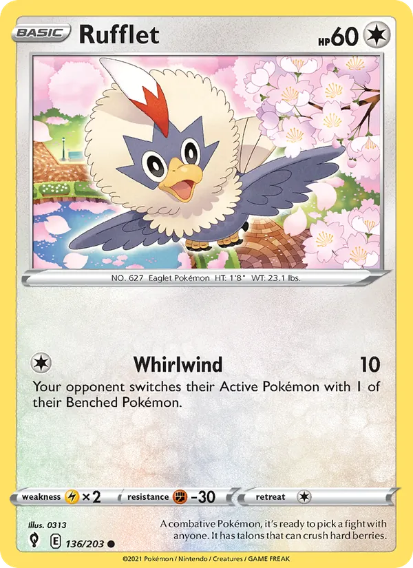 Rufflet, Evolving Skies No. 136