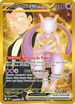 Mewtwo ex del Team Rocket, Rivales Predestinados Nº 240 Holo