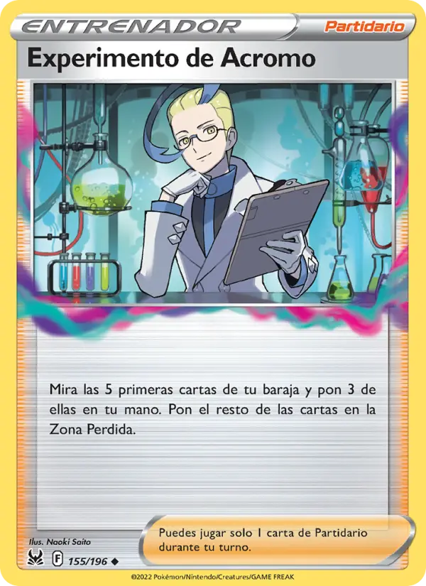 Experimento de Acromo, Origen Perdido Nº 155