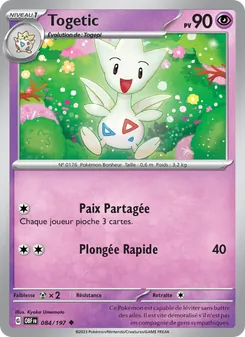 Togetic, Flammes Obsidiennes No. 084 Normal