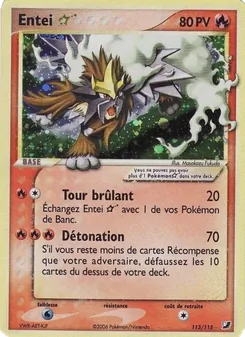 Entei ☆, EX Forces Cachées Nº 113 Holo