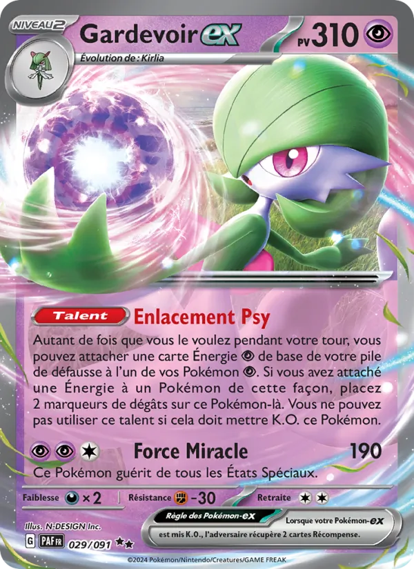 Gardevoir-ex, Destinées de Paldea Nº 029