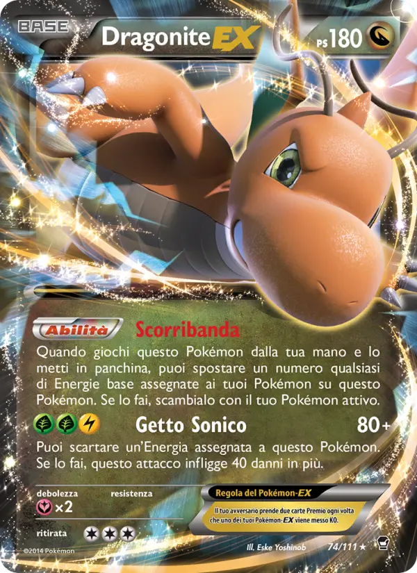 Dragonite EX, Colpi Furiosi No. 74