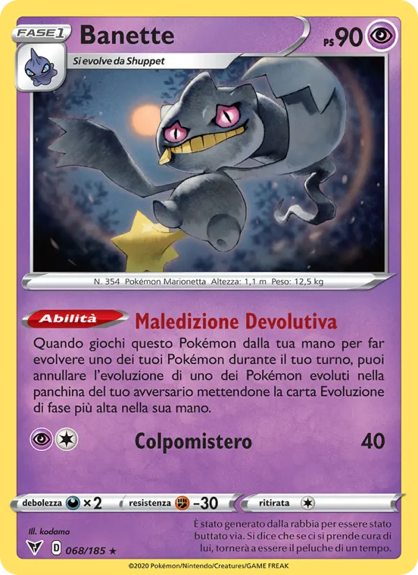 Banette, Voltaggio Sfolgorante No. 68