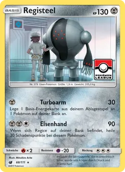 Registeel, Aufziehen der Sturmröte No. 68 Normal