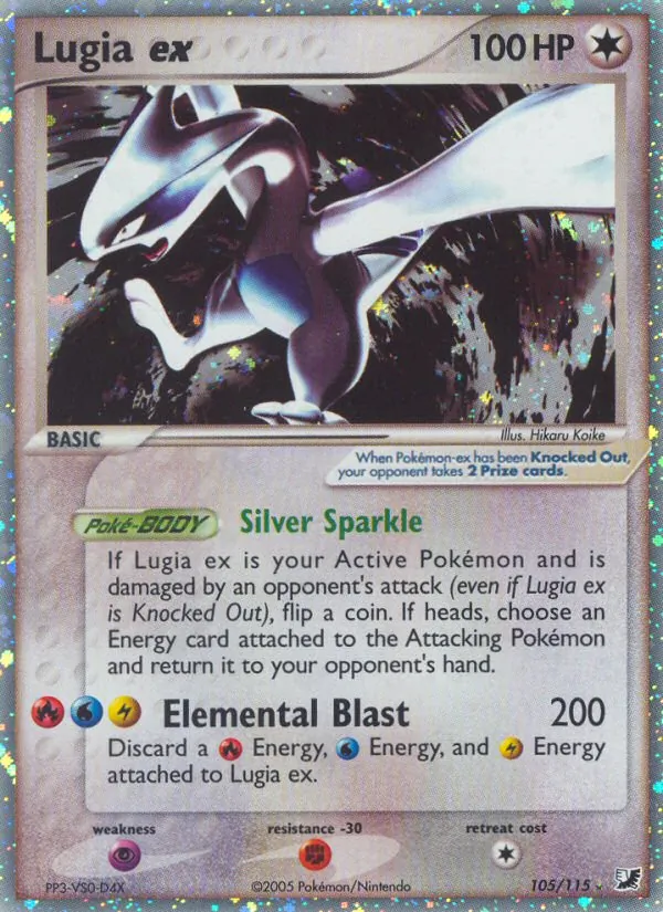 Lugia ex, Unseen Forces Nº 105