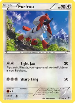 Furfrou, Flashfire Nº 87 Normal