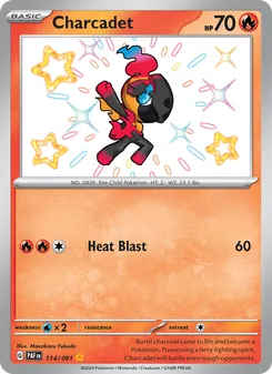 Charcadet, Paldean Fates No. 114 Holo