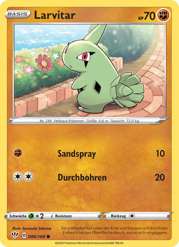 Larvitar, Flammende Finsternis Nº 86