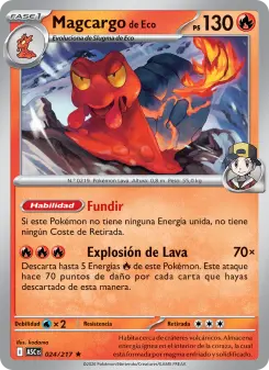 Magcargo de Eco, Héroes Ascendentes No. 024 Holo