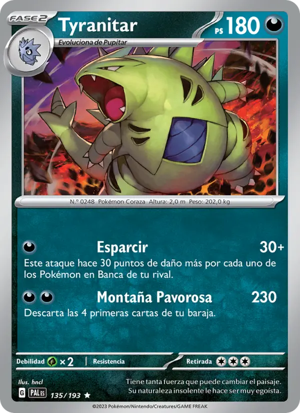 Tyranitar, Evoluciones en Paldea Nº 135