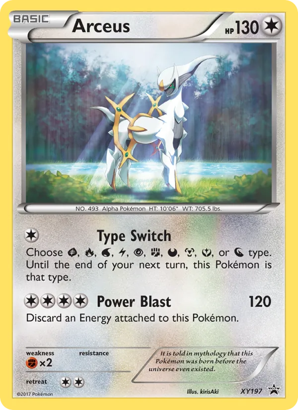 Arceus, XY Black Star Promos No. XY197