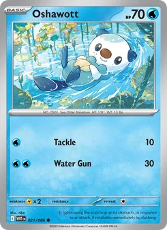 Oshawott, White Flare No. 021 Normal