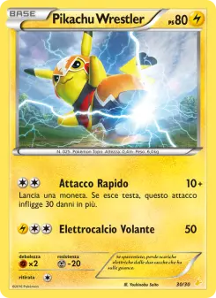 Pikachu wrestler, XY trainer Kit (Pikachu Libre) Nº 30 Normal