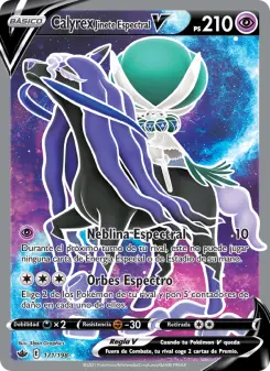 Calyrex Jinete Espectral V, Reinado Escalofriante No. 171 Holo