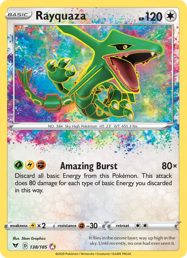 Rayquaza, Vivid Voltage No. 138