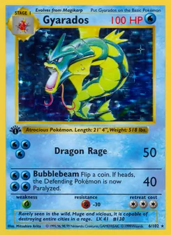 Gyarados, Base Set No. 6