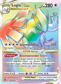 Lugia VSTAR, Silberne Sturmwinde No. 202 Holo