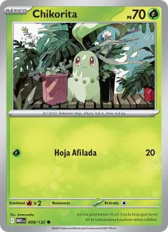 Chikorita, Megaevolución No. 008 Normal