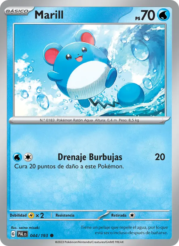 Marill, Evoluciones en Paldea No. 044