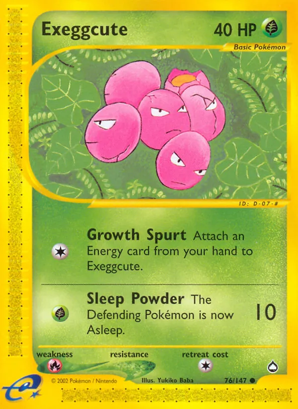 Exeggcute, Aquapolis No. 76