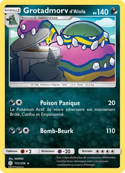 Grotadmorv d’Alola, Éclipse Cosmique Nº 131 Normal