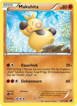 Makuhita, Plasma-Frost Nº 62 Normal