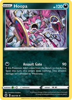 Hoopa, Crown Zenith Nº 083 Holo