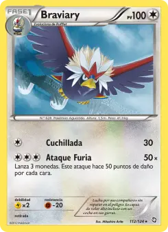 Braviary, Dragones Majestuosos No. 112 Normal