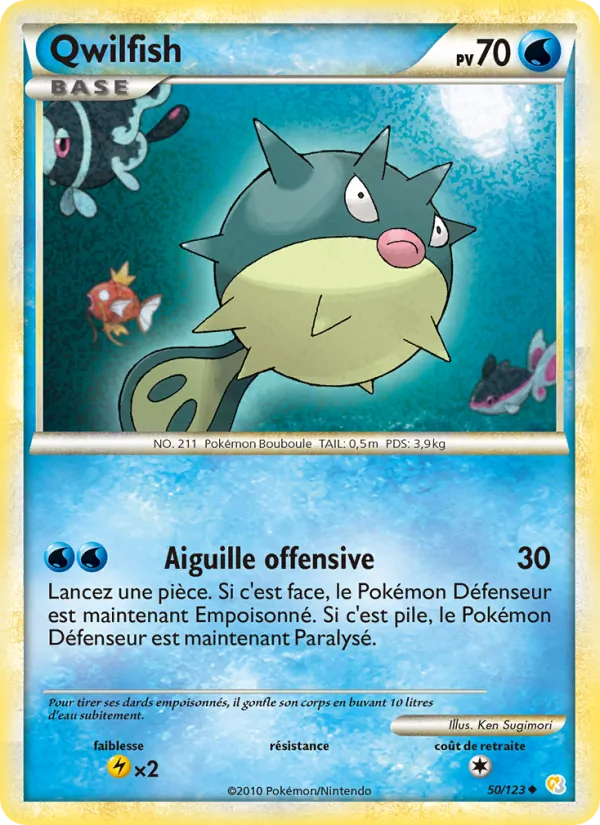 Qwilfish, HeartGold SoulSilver Nº 50