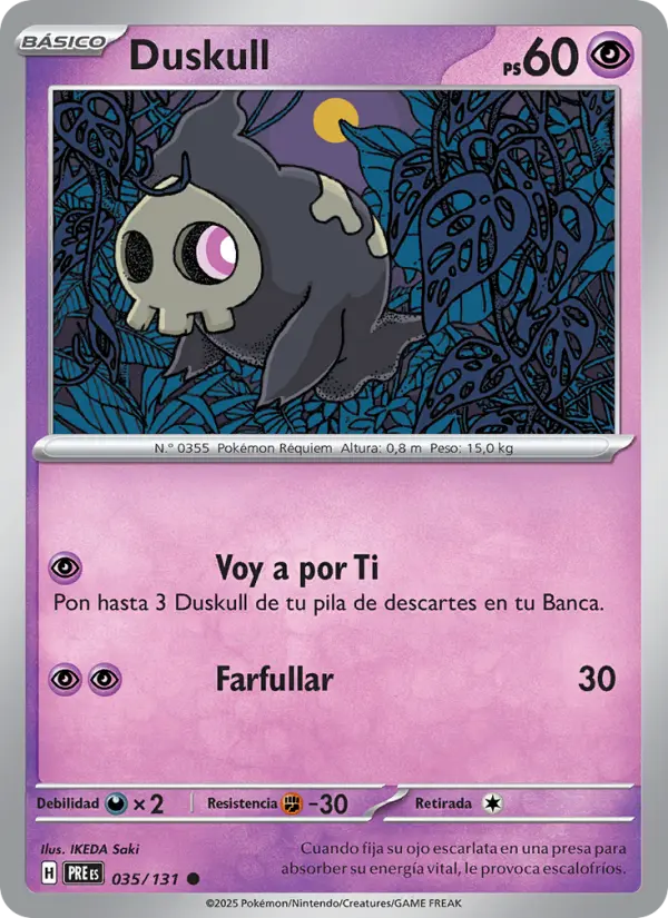 Duskull, Evoluciones Prismáticas No. 035