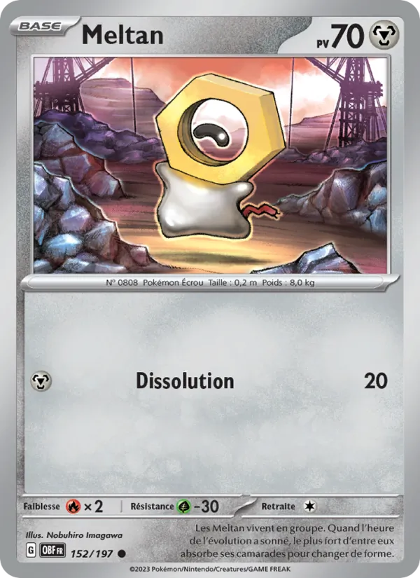 Meltan, Flammes Obsidiennes Nº 152