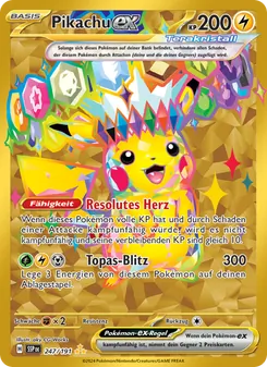 Pikachu-ex, Stürmische Funken No. 247 Holo
