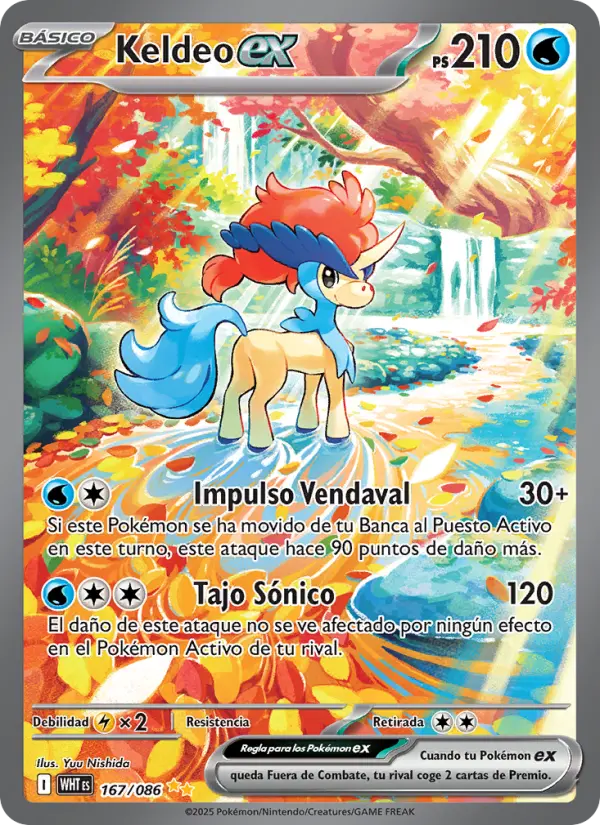 Keldeo ex, Llama Blanca No. 167