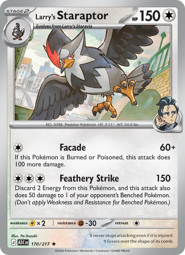 Larry's Staraptor, Ascended Heroes Nº 170