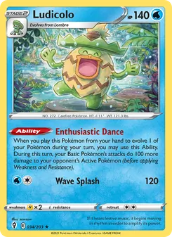 Ludicolo, Evolving Skies No. 34 Holo