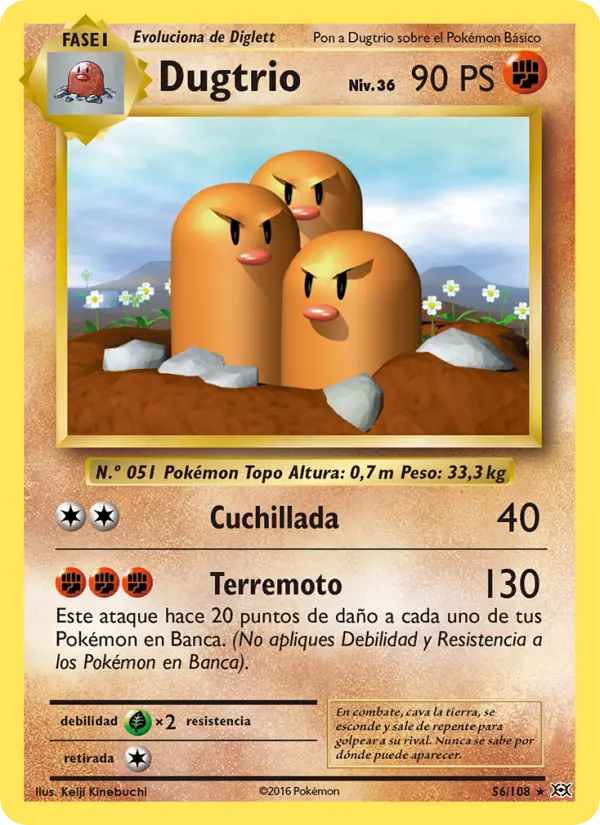 Dugtrio, Evoluciones Nº 56