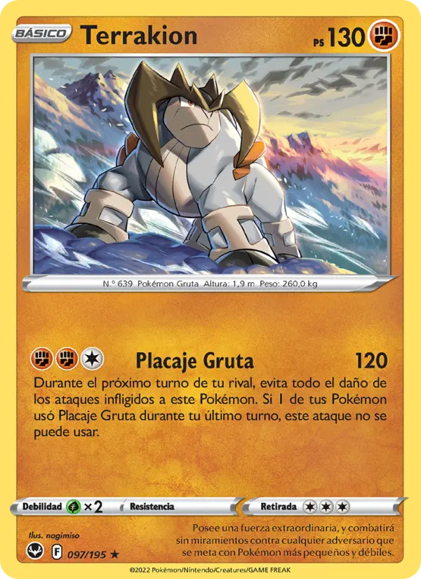 Terrakion, Tempestad Plateada No. 097