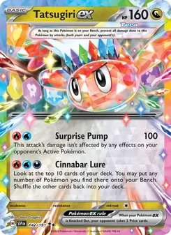 Tatsugiri ex, Surging Sparks Nº 142 Holo