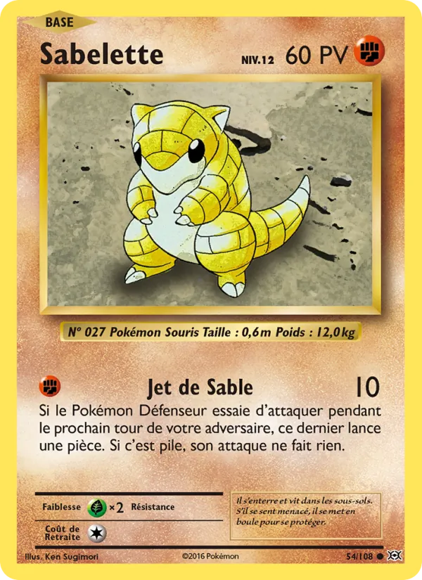 Sabelette, Évolutions Nº 54