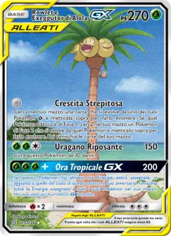 Rowlet e Exeggutor di Alola GX, Sintonia Mentale No. 215 Normal
