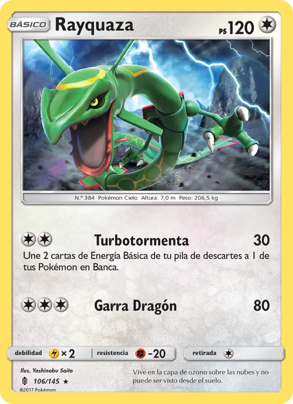 Rayquaza, Albor de Guadianes Nº 106