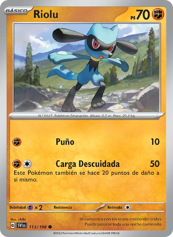 Riolu, Escarlata y Púrpura No. 113
